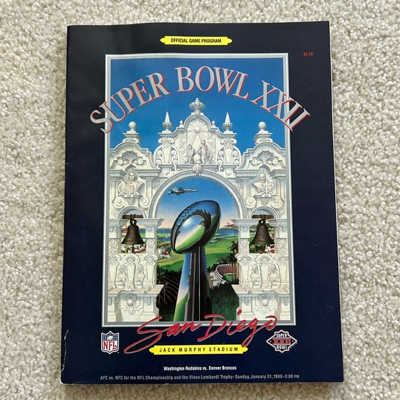 NFL Other - Vintage Super Bowl XXll (22) Program